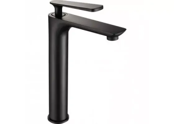 Змішувач для раковини високий Frap F1052-57 чорний Київ