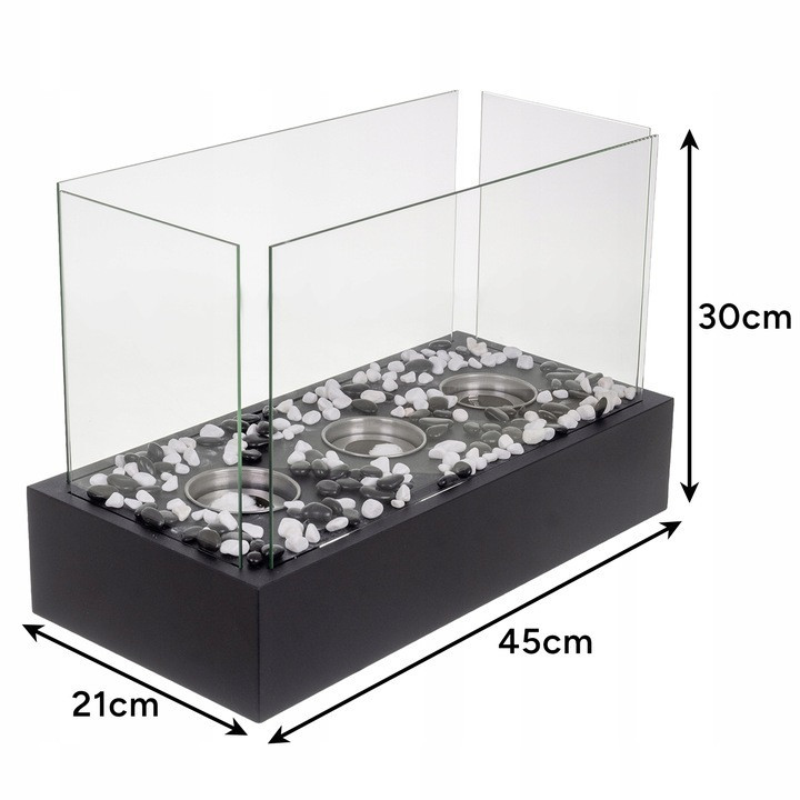 Биокамин бездымный 45х29х20.5 см для дома и террасы на биоэтаноле Kaminer (26318) Нововолынск - изображение 9