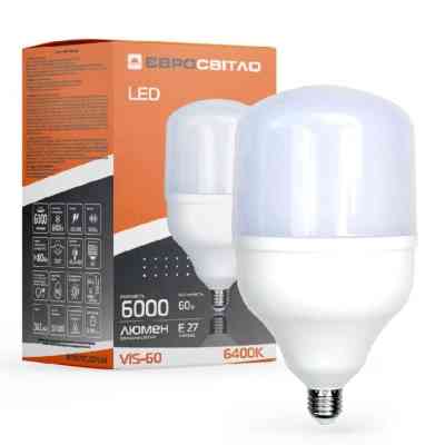 Лампочка Євросвітло 60Вт 6400К (VIS-60-E27) Винница