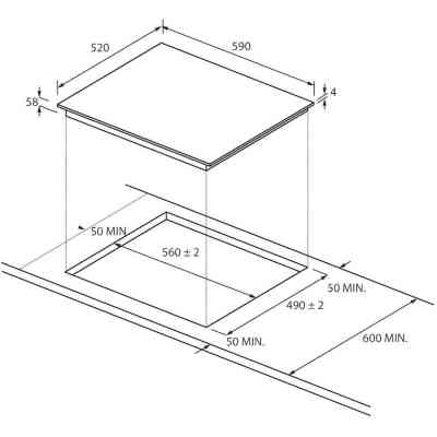 Варочная поверхность Candy CTP643C/YEP Винница