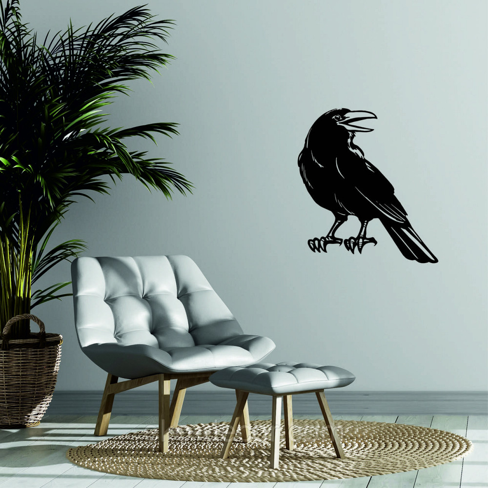 Декоративное настенное Панно «Ворон» Декор на стену Киев - изображение 3