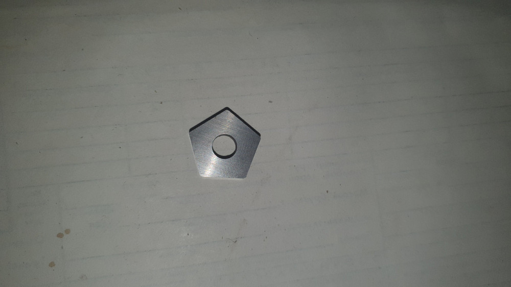 Пластина твердосплавна п'ятикутна 10113-110408. Діаметр — 18 мм. Товщина — 5 мм. Харків - фото 1