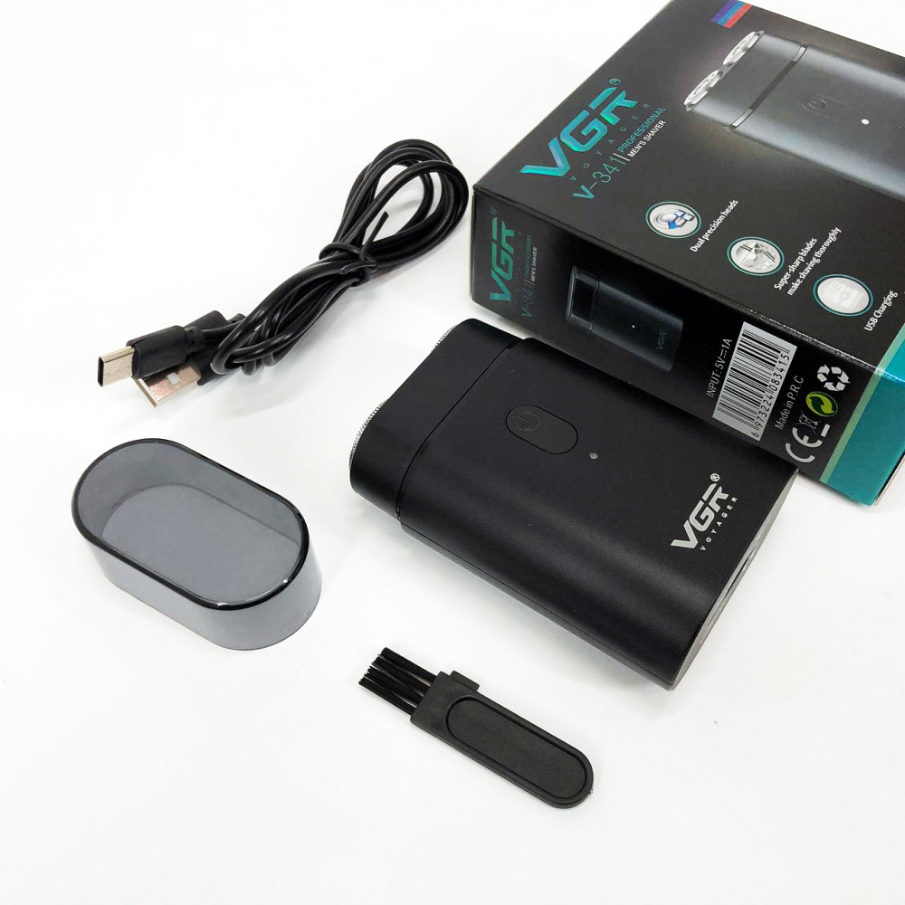 Электробритва для густой бороды VGR V-341, Электрическая бритва для стрижки с влагозащитой JM-79 Львов - изображение 8