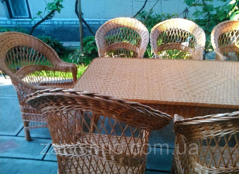 Плетеный обеденный комплект мебели из лозы на 8 персон Киев - изображение 8