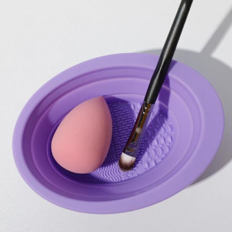 Ванночка для миття пензликів макіяжу складна (фіолетовий) Вінниця - фото 1