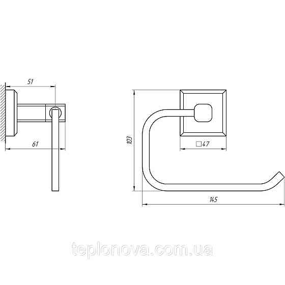 Держатели для туалетной бумаги TOPAZ TКВ 9916 Черновцы