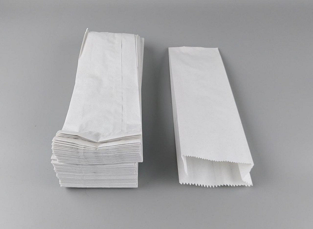 Пакет паперовий крафт 10см 32см білий 1000 шт Харків - фото 4
