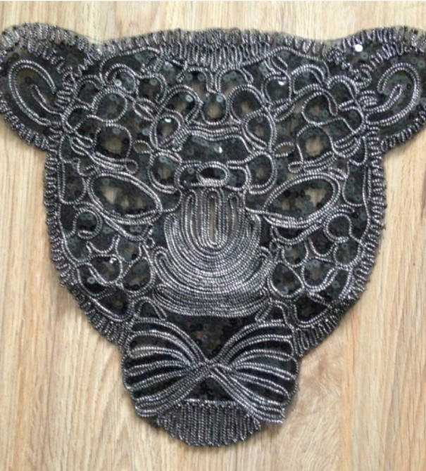 Аппликация на одежду пришивная Леопард с пайетками Киев - изображение 2