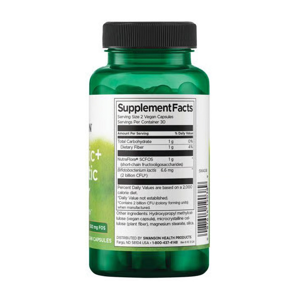Пробіотик Swanson Probiotic Prebiotic Fiber 1 Billion Cfu 60 капс Київ - фото 2