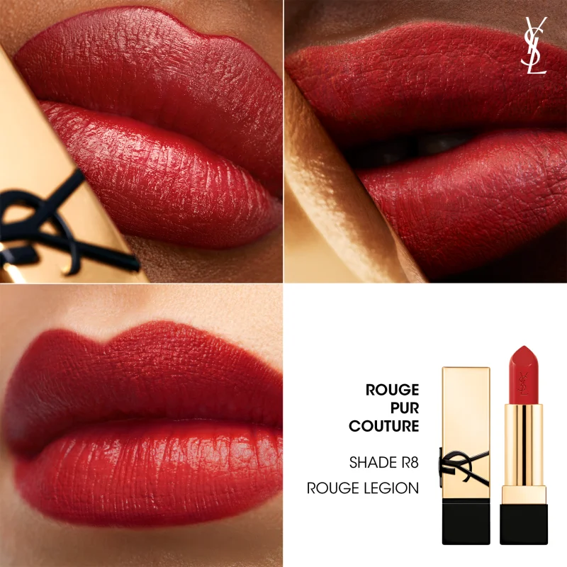 Помада для губ Yves Saint Laurent Rouge Pur Couture Caring Satin Lipstick R8 Rouge Legion Слов'янськ - фото 3