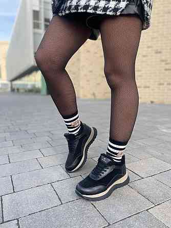 Ditas Кроссовки женские DITAS черные натуральная кожа+замша зима 38р.39р.40р. (5310) Коломия