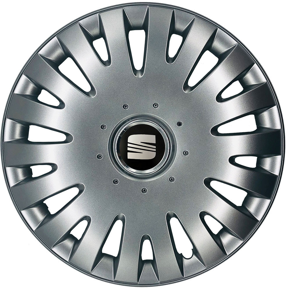 Автомобильные модельные колпаки R14 Seat 211 4шт, SJS, серебряные Киев - изображение 1