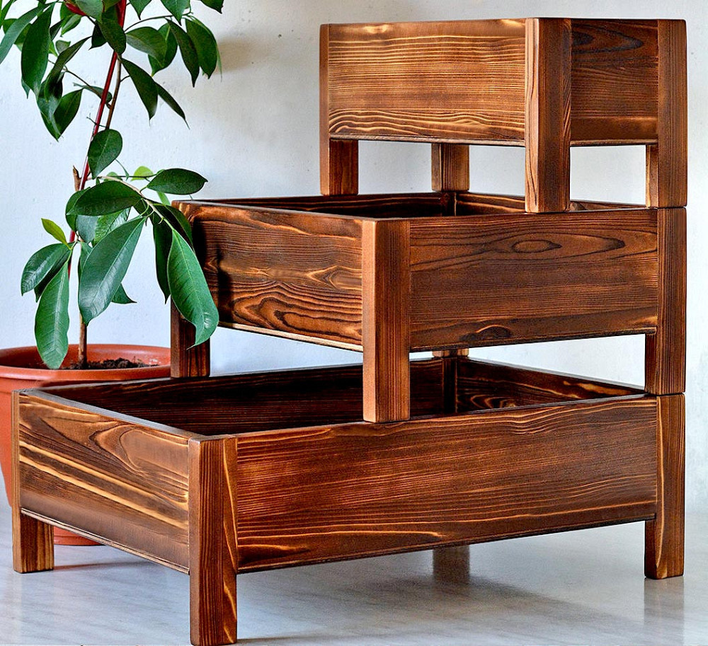 Стелаж для овочів і фруктів "Стаполо" латте Миколаїв - фото 1