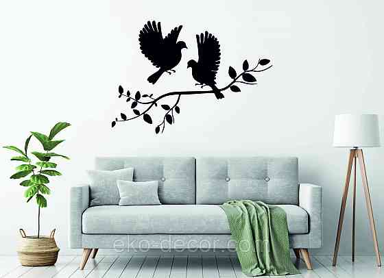 Декоративное настенное Панно «Птички Два голубя», Декор на стену Киев