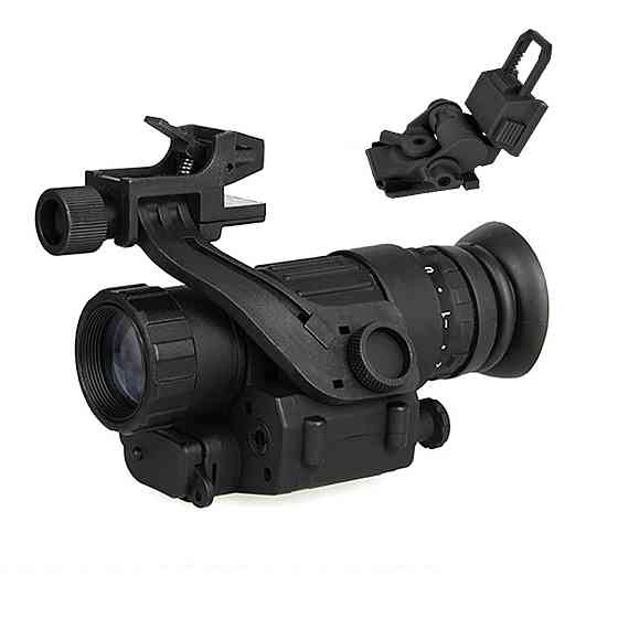Тактичний монокуляр нічного бачення Night Vision PVS-14 + адаптер на шолом L4G24 + J-arm Mount + Ріг Вінниця
