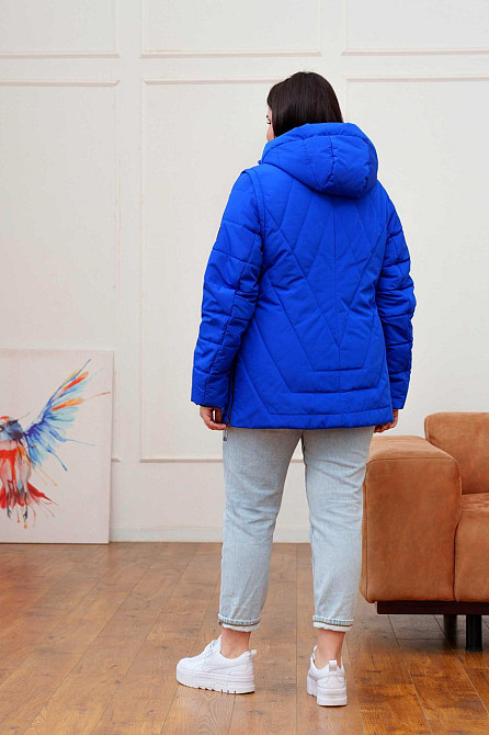 Женская демисезонная куртка трансформер..Курточка жилет весна-осень 54-66р Киев - изображение 5