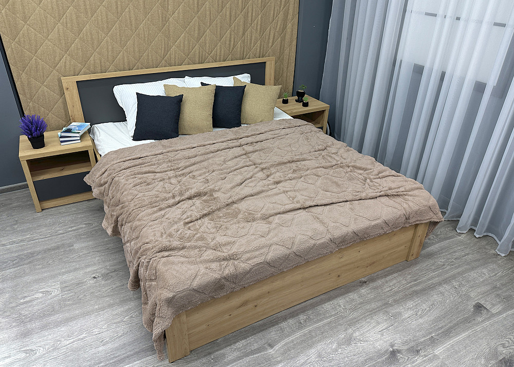 Плед-покривало Ромб 200х230 см (+-5см) Бежевий (87-254) Київ - фото 3