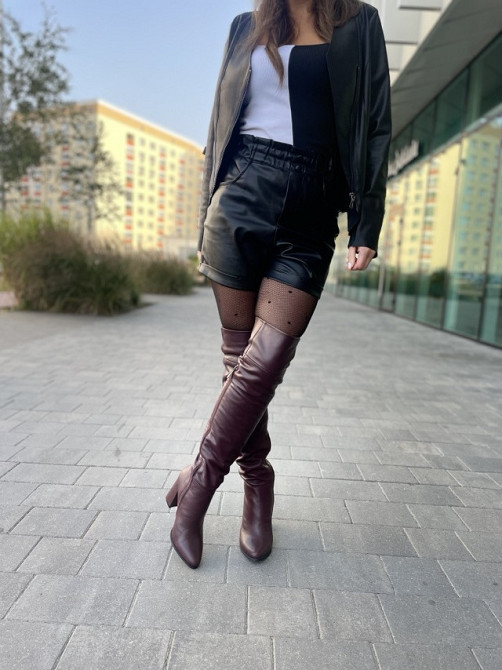 Nivelle Ботфорти жіночі NIVELLE марсала натуральна шкіра висота 50см обхват гомілки 35-37см каб Коломия - фото 6