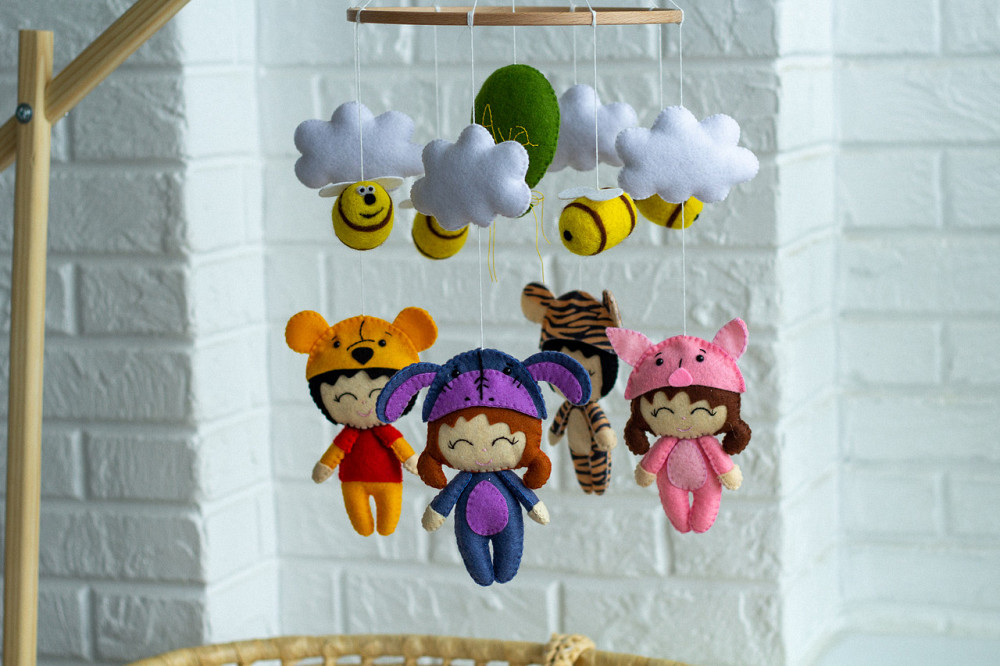 Музичний мобіль WoolyFox «Веселі дівчатка» з 35 мелодіями персоналізований Київ - фото 7