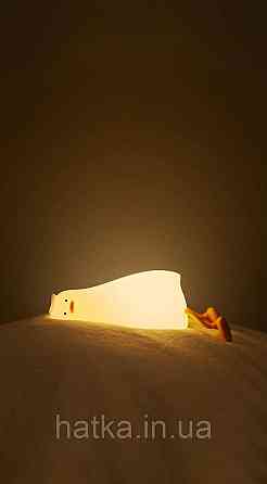 Силіконовий нічник "Лежача качка" з підставкою для телефону Київ