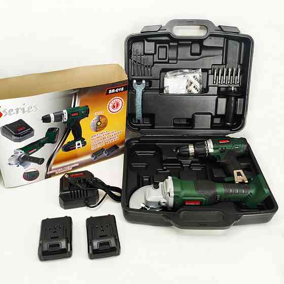 Набір шуруповерт болгарка 7000 об/хв, Boxer SR-016 набір акумуляторного інструменту QB-66 Львів