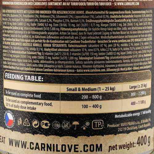 Вологий корм Carnilove Venison & Reindeer для собак, м'ясо північного оленя, 400 г Київ