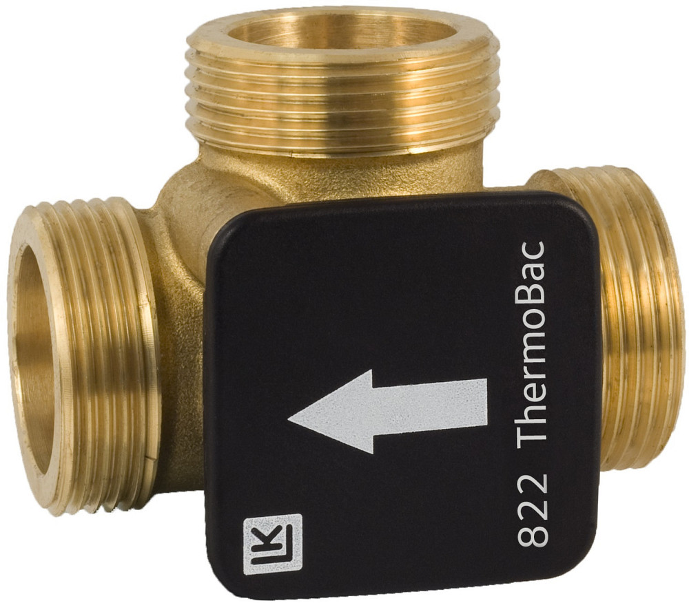 LK 822 ThermoBac Триходовий зворотний клапан, корпус латунь ЗЗЗ 1 1/2