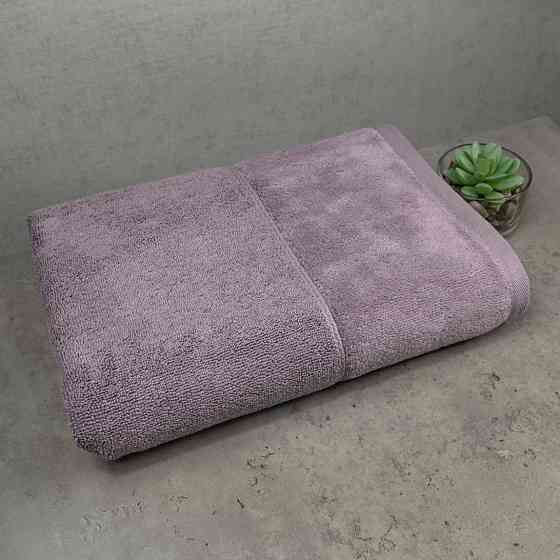Набор полотенец велюр/махра 2шт GM Textile 50x90см, 70x140см Премиум качества Milado 550г/м2 (Виногр Сумы