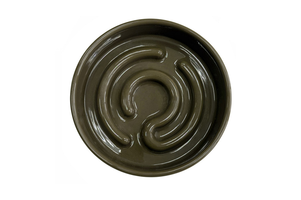Керамічна миска для годування собак для повільного годування Harley and Cho Olive Ceramic Slow Feeder, 0,8 л Одеса - фото 3