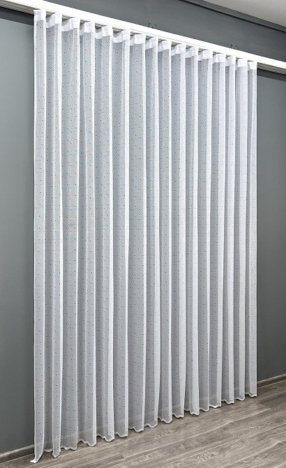 Тюль VR-Textil 2002т Жаккард Белый 400х270 см (42-1048) Киев - изображение 3