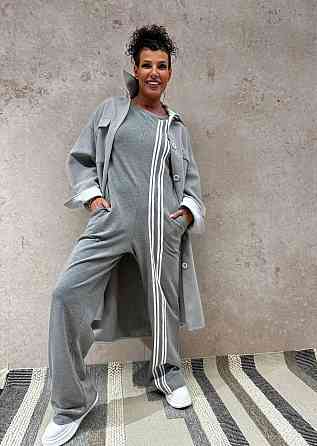 Жіночий стильний повсякденний комбінезон турецький двонитка Меланж, 46/48 Одеса