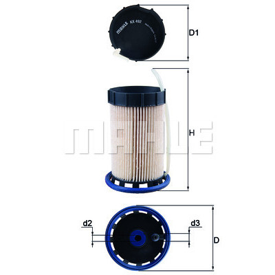 Фильтр топливный Mahle KX492ECO Винница - изображение 1