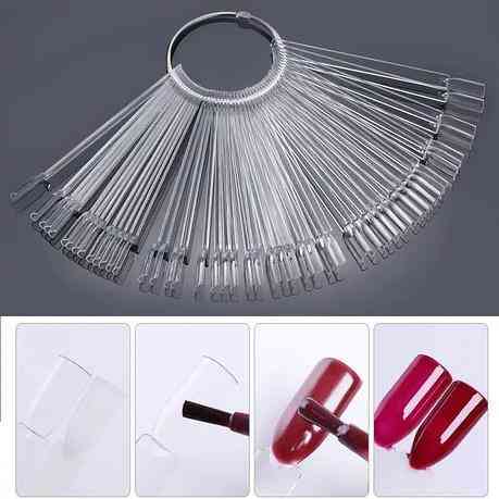 Палітра-віяло для лаку, на кільці на 50 зразків.12.3см." М'який квадрат" Київ