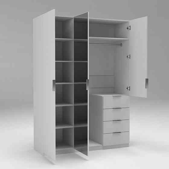 Шкаф Кристалл 2, Белый, 1500х520х2100 Львов