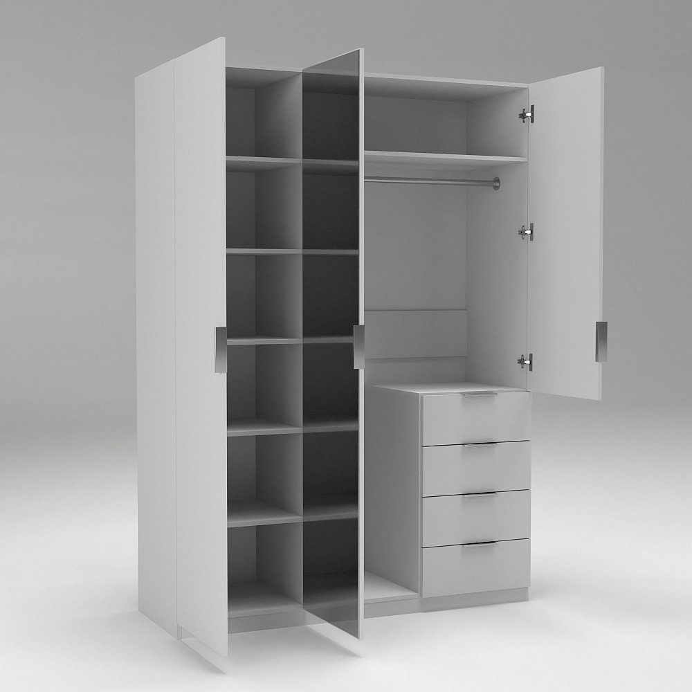 Шафа Крістал 2, Білий, 1500х520х2100 Львів - фото 2