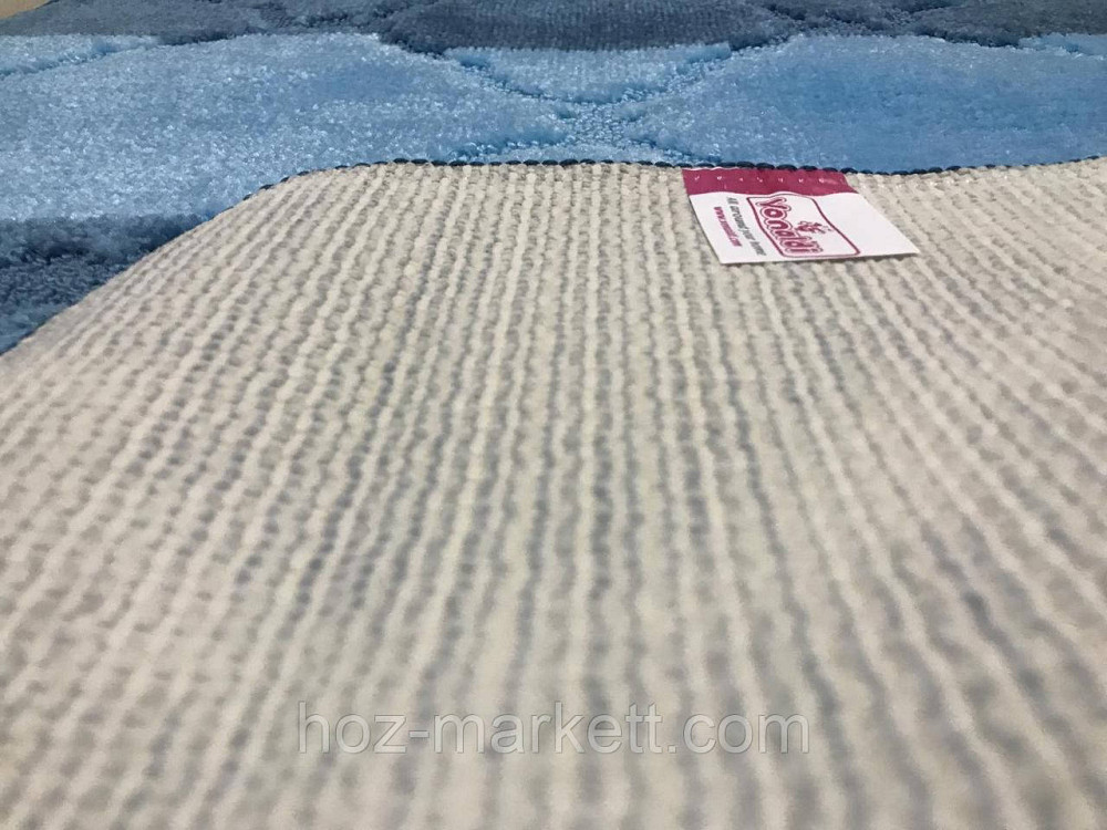 Коврики для ванной и туалета голубые комбинированные 100 х 60  Турция Харьков - изображение 3