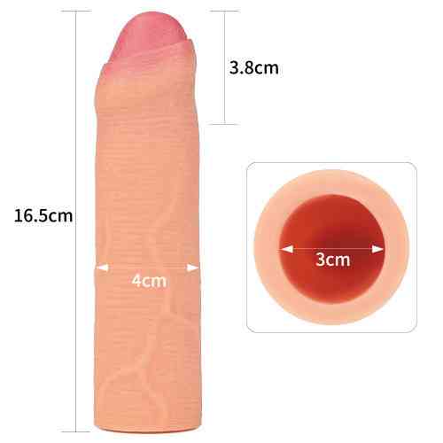Насадка на член - Revolutionary Silicone Nature Extender Add 1.5" Flesh Sex Aura Київ