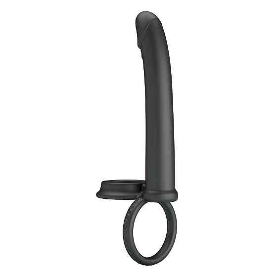 Силиконовая насадка на член для двойного проникновения Moses waterproof Sex Aura Киев
