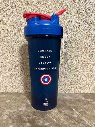 Шейкер спортивний BlenderBottle Classic Loop PRO 28oz/820ml Marvel Capitan Amerika (600557) Кам'янське
