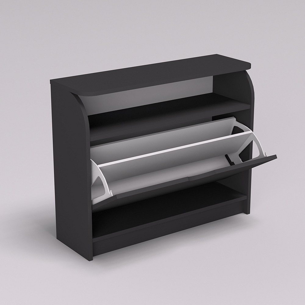 Тумба для обуви №3, Антрацит, 800/250/650 Львов - изображение 3