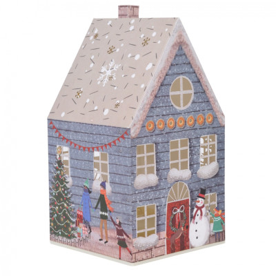 Прикраса декоративна YES! Fun Будиночок-світильник Картон LED Сірий 21см (801216) Вінниця - фото 1