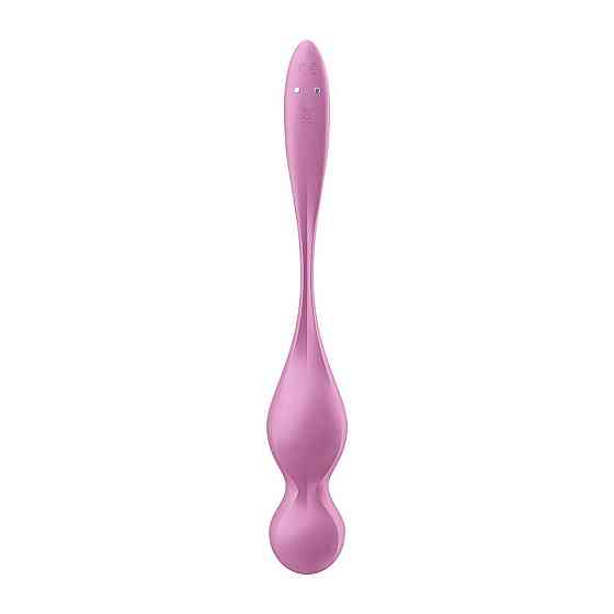 Вагинальные смарт-шарики с вибрацией Satisfyer Love Birds 1 Connect App Pink, 78 г Sex Aura Киев