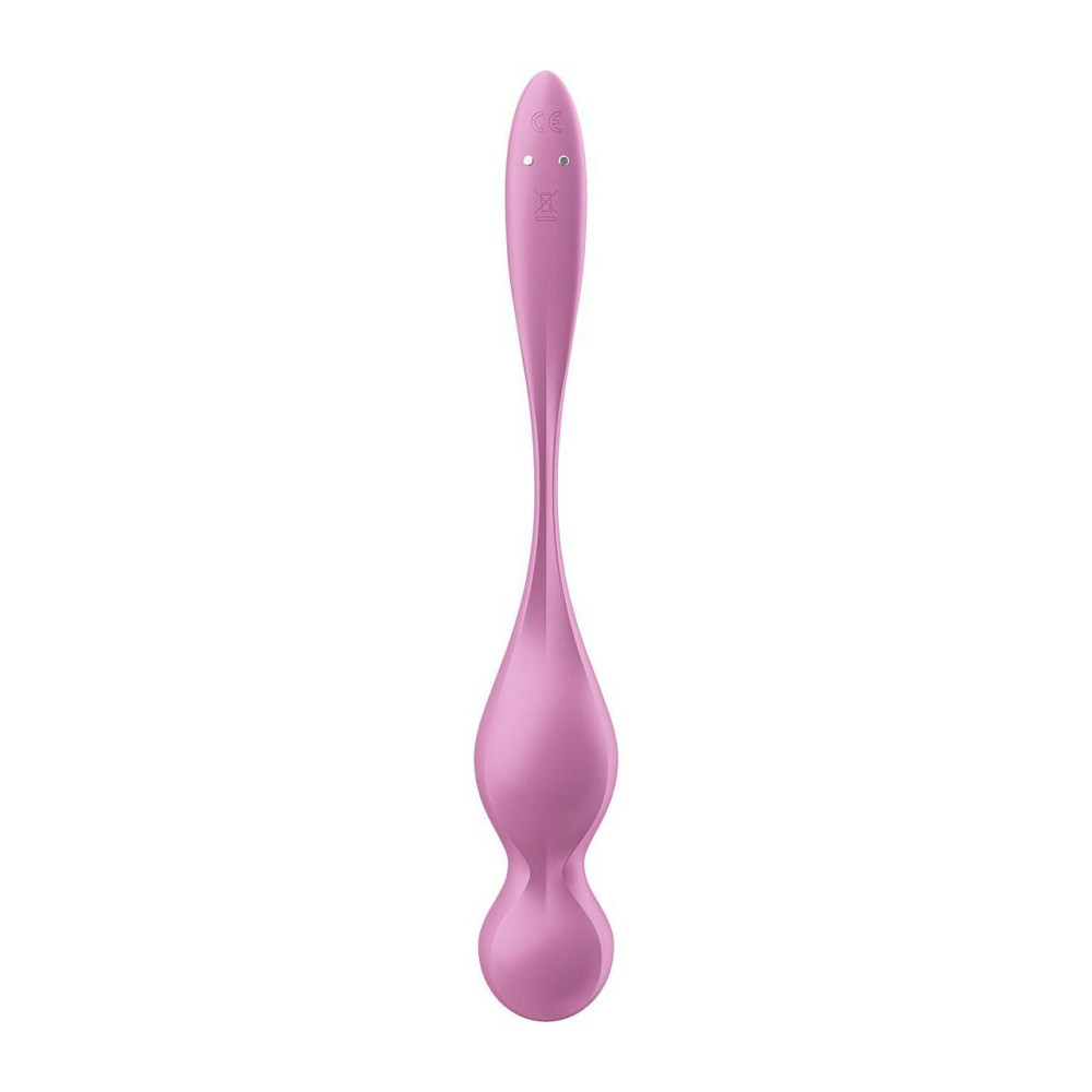 Вагинальные смарт-шарики с вибрацией Satisfyer Love Birds 1 Connect App Pink, 78 г Sex Aura Киев - изображение 3