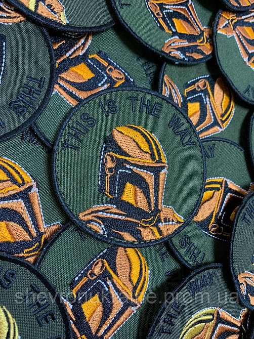 Шеврон Такий шлях. Мандолорець (Форма коло. На липучці) Розмір 8см у діаметрі Київ - фото 2