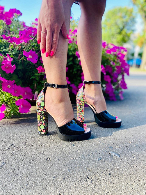 Kluchini БосонІжки жіночі KLUCHINI 4831 чорні (літо, шкіра лакована) (4115) лише 37р. Коломыя - изображение 7