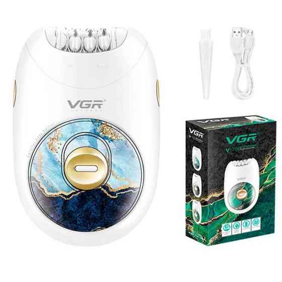 Епілятор жіночий акумуляторний VGR V-706 GREEN DR-53 Львів