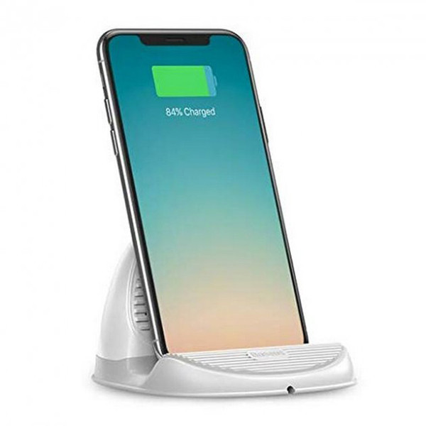 Беспроводное зарядное устройство Baseus Silicone Horizontal Desktop WXHSG-02 (Белый/Серый) Николаев - изображение 3
