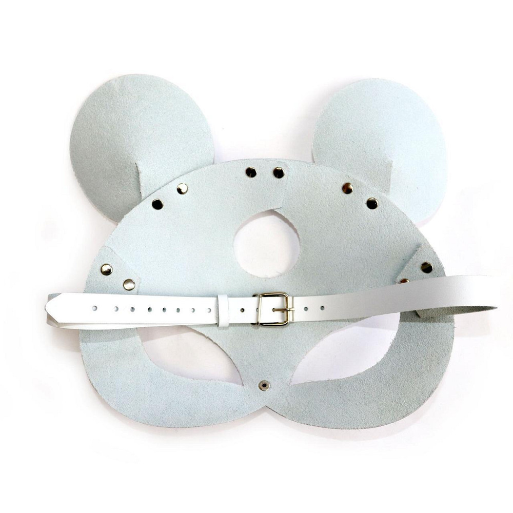 Шкіряна маска мишки Art of Sex - Mouse Mask, колір Білий Sex Aura Київ - фото 4