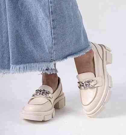 Туфлі жіночі GREMMY бежеві натуральна шкіра низький хід 37р.39р.40р.41р. (5355) Коломия