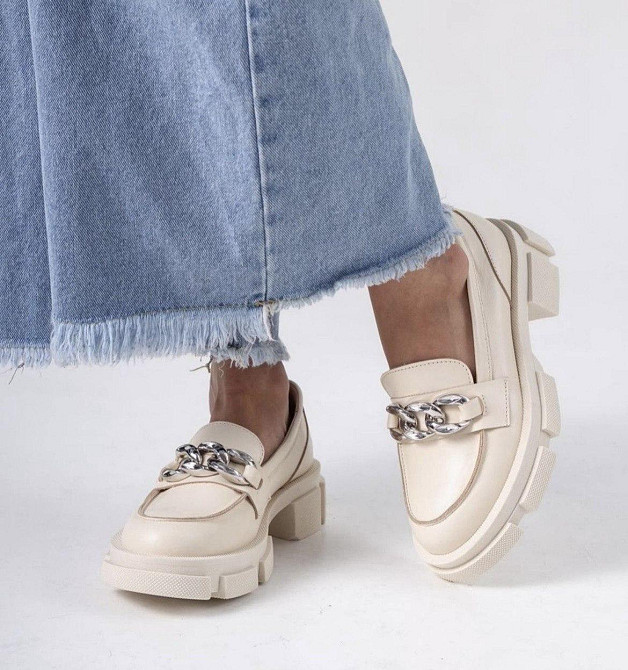 Туфлі жіночі GREMMY бежеві натуральна шкіра низький хід 37р.39р.40р.41р. (5355) Коломия - фото 3